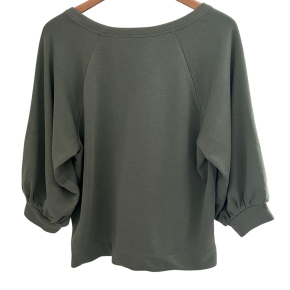 LOFT Outlet Bundle Green & Coral V-Neck Sweatshirts Size Large NWT - Picture 3 of 9